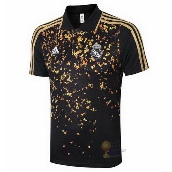 Calcio Maglie Polo Real Madrid 2020 2021 Nero